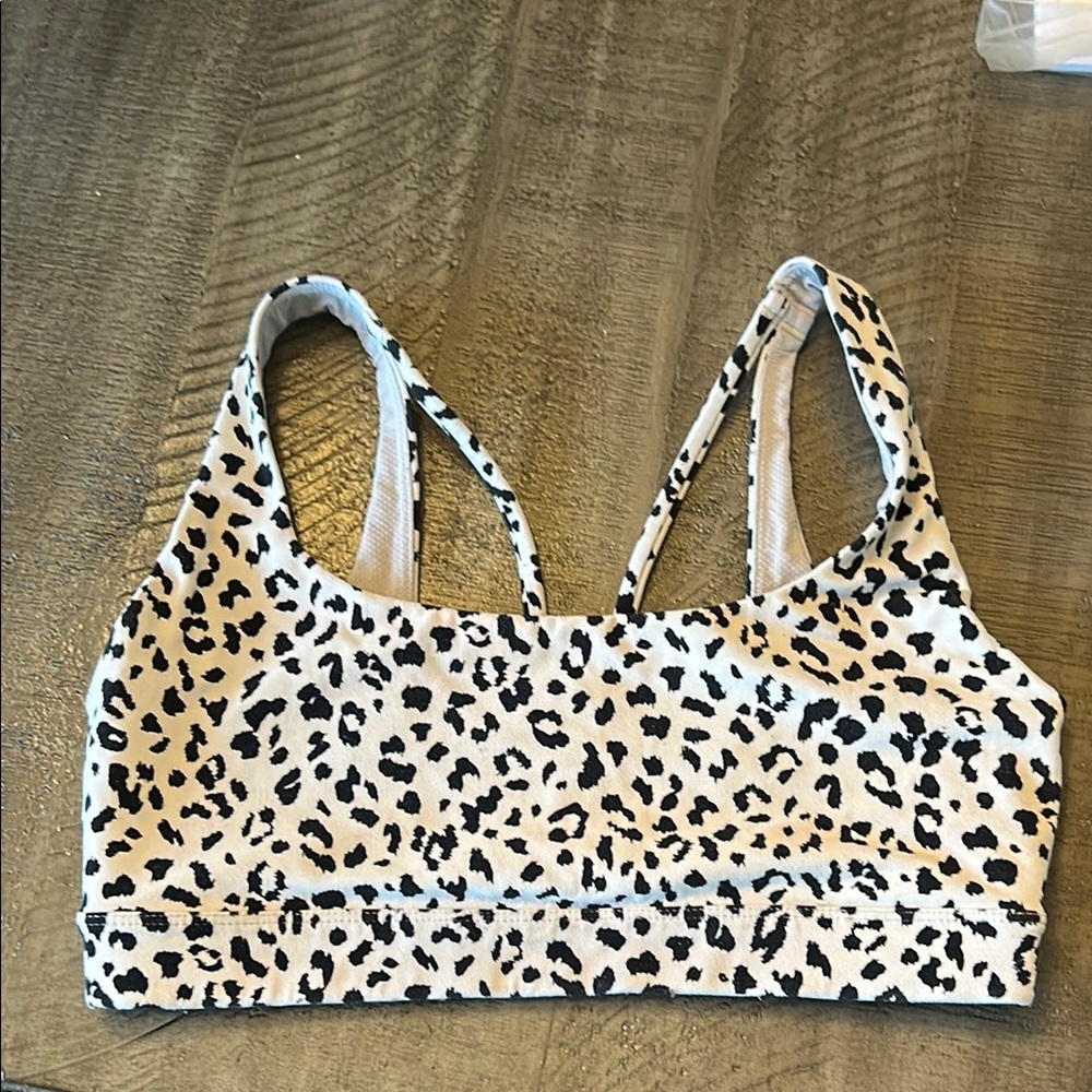 Athleta cheetah sports bra
